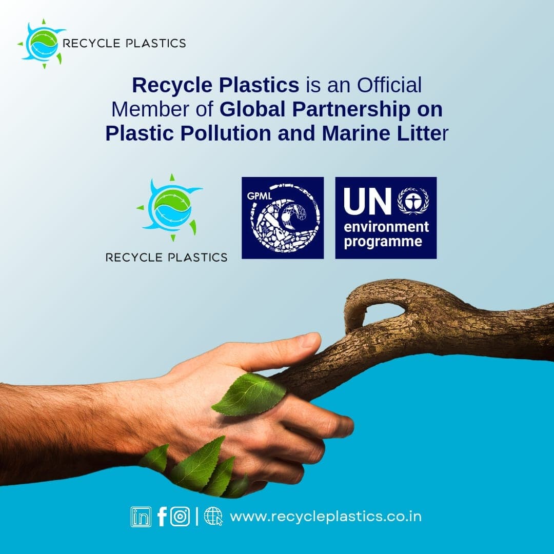 Recycle Plastics is an Official Member of Global Partnership on Plastic Pollution and Marine Litter 